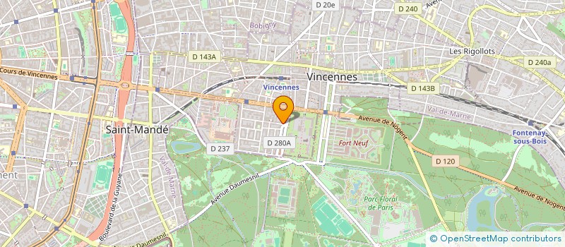 localisation de l'entreprise AVIVA à VINCENNES