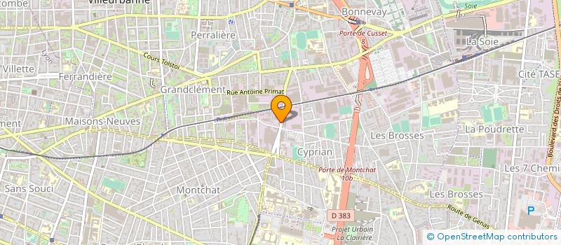 localisation de l'entreprise AVIVA FRANCHISE HOLDING  VILLEURBANNE