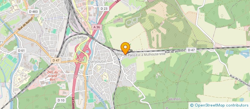 localisation de l'entreprise AVIVE à DANJOUTIN
