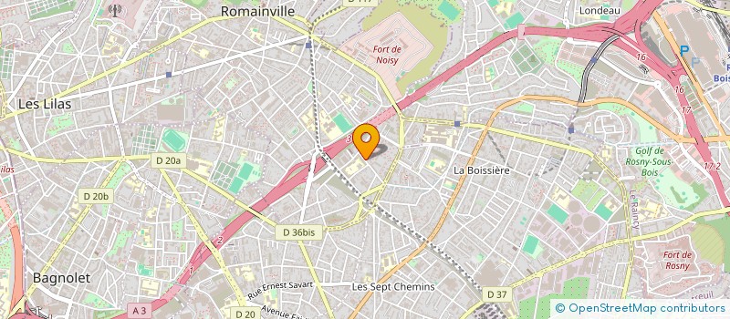 localisation de l'entreprise AVIVEN à ROMAINVILLE