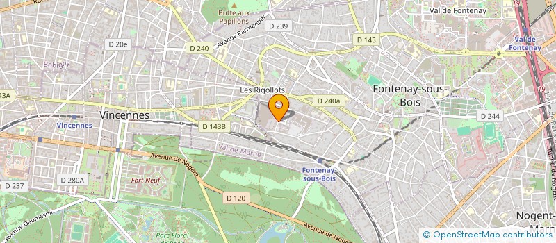 localisation de l'entreprise AVIVO CHEMICAL à FONTENAY-SOUS-BOIS