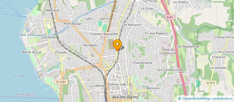 localisation de l'entreprise AVJ CHARPENTE à AIX-LES-BAINS