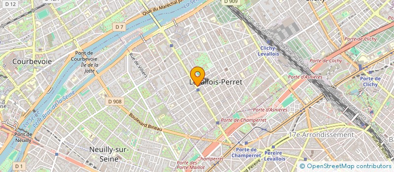 localisation de l'entreprise AVJ LE METRO à LEVALLOIS-PERRET