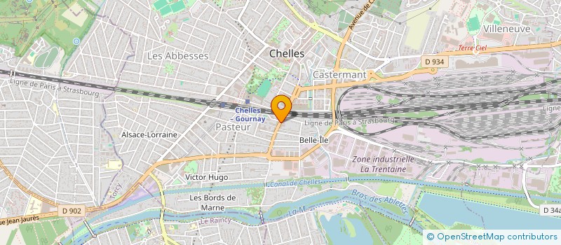 localisation de l'entreprise AVK GROSSISTE  CHELLES