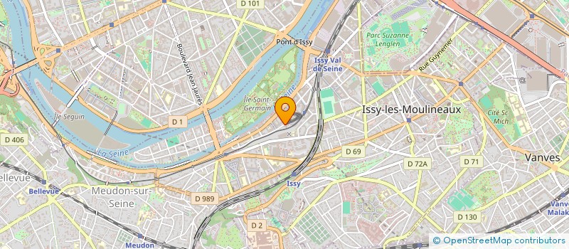 localisation de l'entreprise AVKS à ISSY-LES-MOULINEAUX