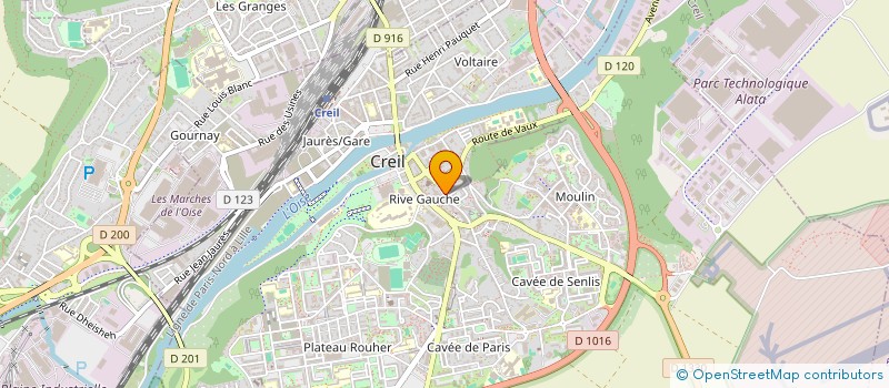 localisation de l'entreprise AVL à CREIL