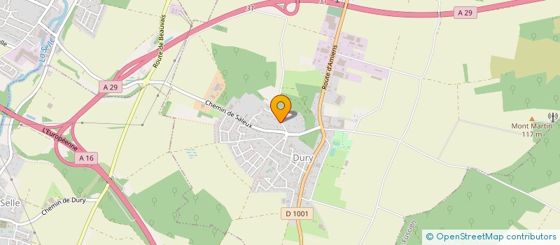 localisation de l'entreprise AVL  DURY