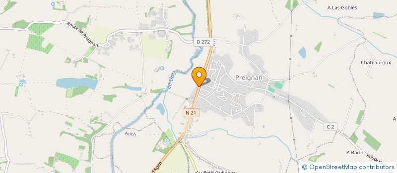 localisation de l'entreprise AVL  PREIGNAN