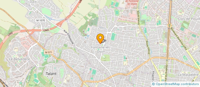localisation de l'entreprise AVL  FONTAINE-LES-DIJON