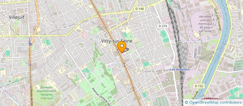 localisation de l'entreprise AVL AUTO à VITRY-SUR-SEINE
