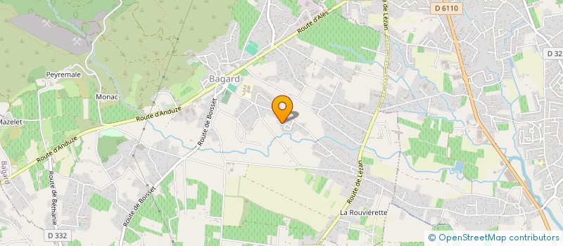 localisation de l'entreprise AVL DU PUECH  BAGARD