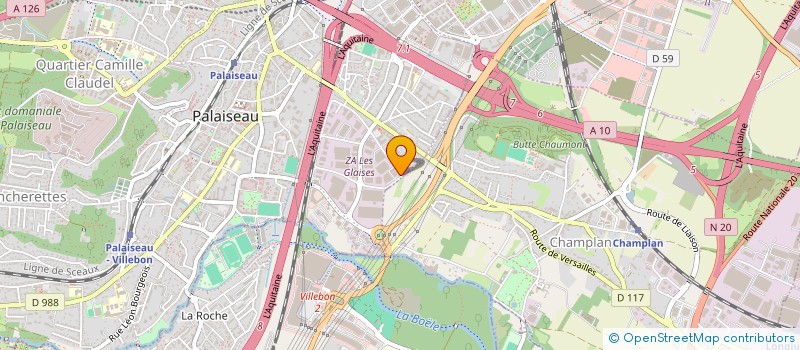 localisation de l'entreprise AVL LMM SAS à PALAISEAU