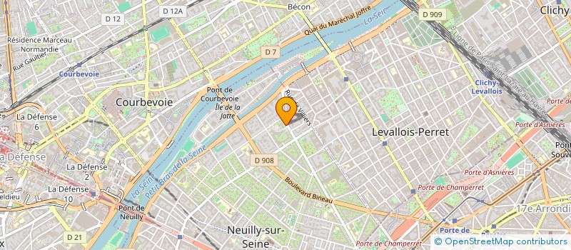 localisation de l'entreprise AVL. SERVICES à NEUILLY-SUR-SEINE