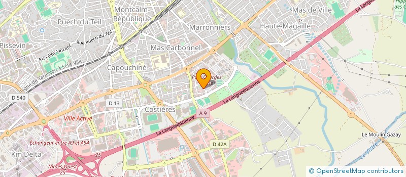 localisation de l'entreprise AVL STANDING  NIMES