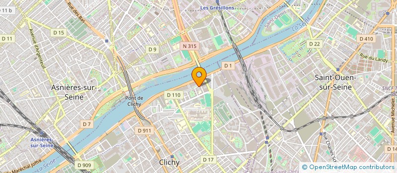 localisation de l'entreprise AVL VTC à CLICHY