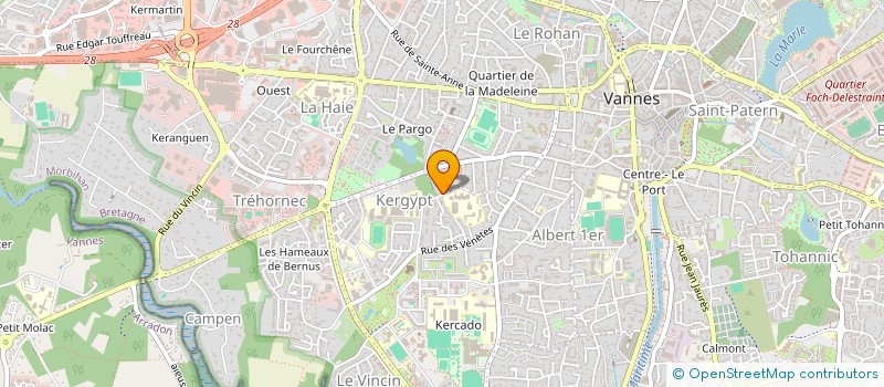localisation de l'entreprise AVL YOGA VANNES à VANNES
