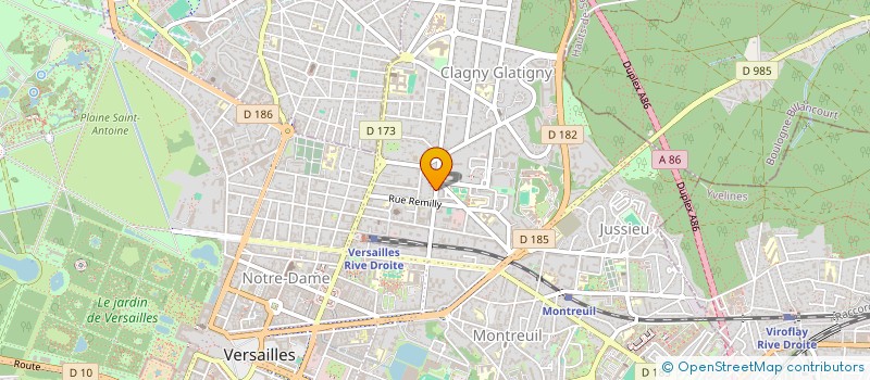 localisation de l'entreprise AVLANCHE PRODUCTION à VERSAILLES
