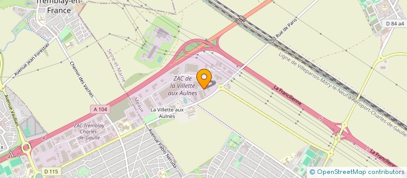 localisation de l'entreprise AVLC  MITRY-MORY