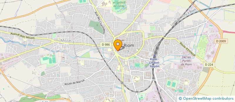 localisation de l'entreprise AVLF  RIOM