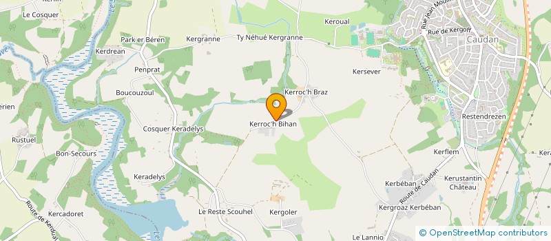 localisation de l'entreprise AVLG  CAUDAN