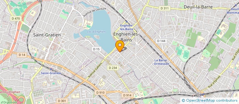 localisation de l'entreprise AVLIS FORMATION à ENGHIEN-LES-BAINS