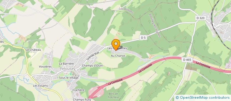 localisation de l'entreprise AVM  PELOUSEY