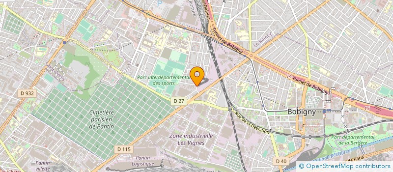 localisation de l'entreprise AVM à BOBIGNY