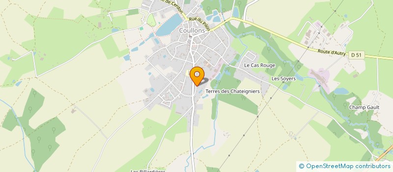 localisation de l'entreprise AVM à COULLONS