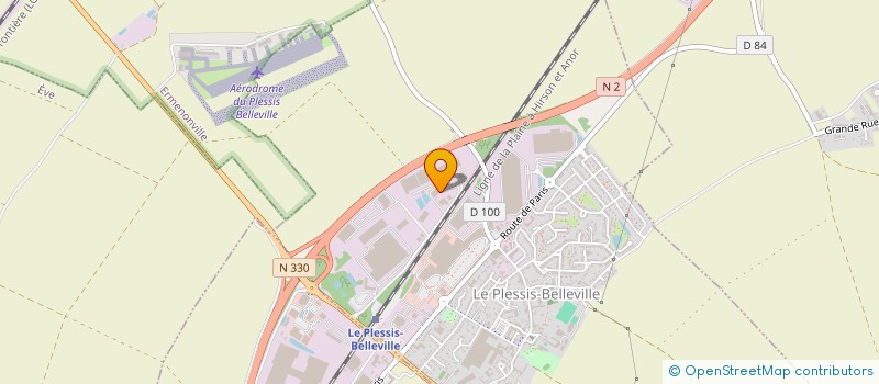 localisation de l'entreprise AVM  LE PLESSIS-BELLEVILLE