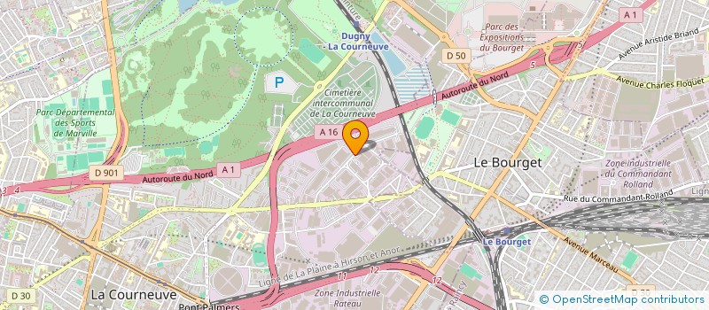 localisation de l'entreprise AVM GLOBAL à LA COURNEUVE