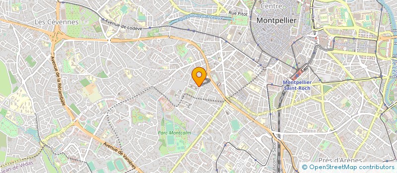 localisation de l'entreprise AVM MIROITERIE à MONTPELLIER