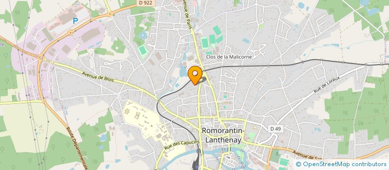 localisation de l'entreprise AVM PATRIMOINE  ROMORANTIN-LANTHENAY