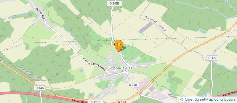 localisation de l'entreprise AVMF à SOPPE-LE-BAS