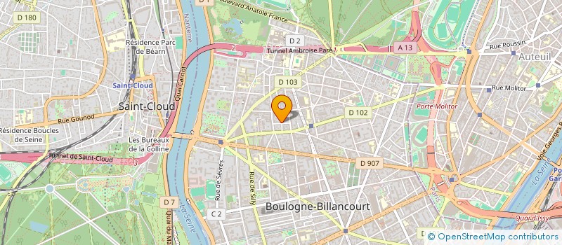 localisation de l'entreprise AVMIC  BOULOGNE-BILLANCOURT