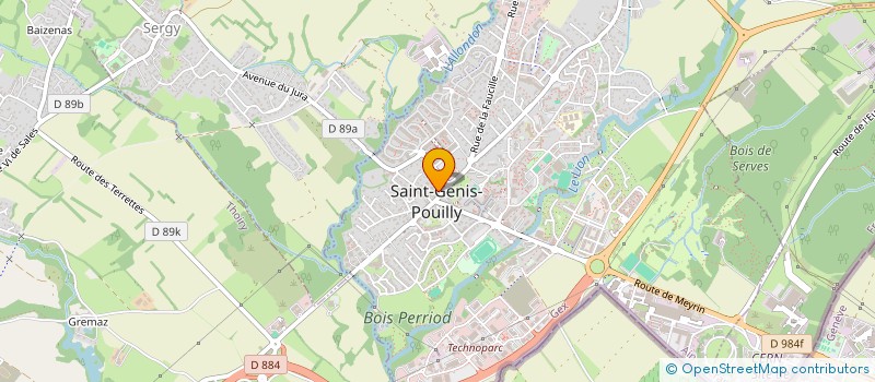 localisation de l'entreprise AVMM à SAINT-GENIS-POUILLY