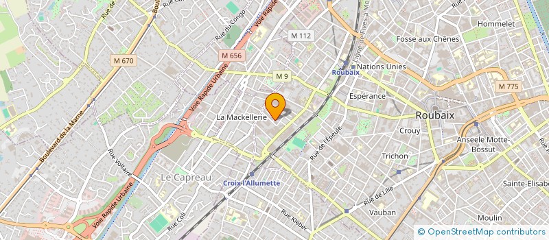 localisation de l'entreprise AVN CONFORT  ROUBAIX