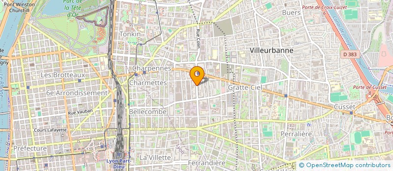 localisation de l'entreprise AVN PROPRETE  VILLEURBANNE