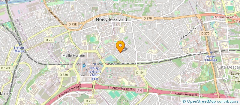localisation de l'entreprise AVNA ETANCHEITE à THORIGNY-SUR-MARNE