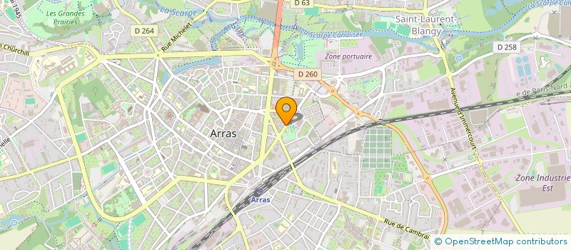 localisation de l'entreprise AVNCI à ARRAS