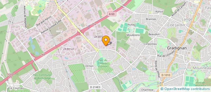 localisation de l'entreprise AVNERIS à GRADIGNAN
