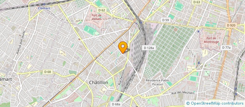 localisation de l'entreprise AVNET SCIENTECH  CHATILLON