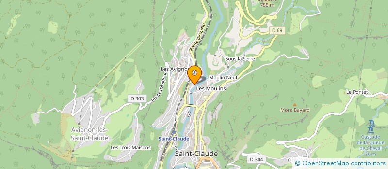 localisation de l'entreprise AVNIR à SAINT-CLAUDE