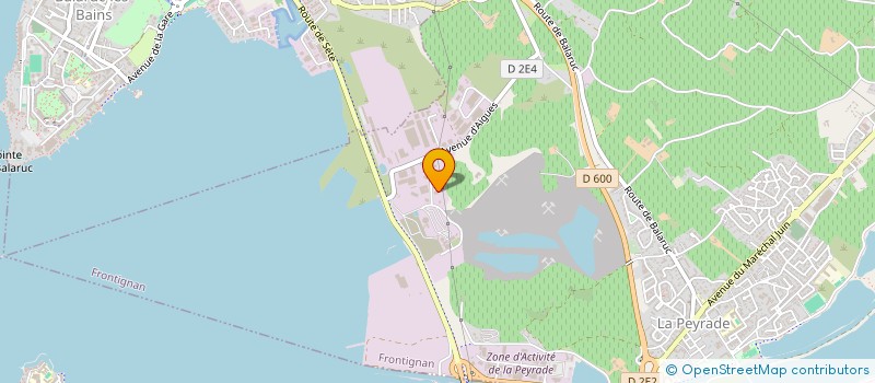 localisation de l'entreprise AVO à FRONTIGNAN