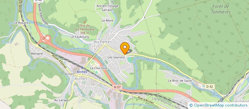 localisation de l'entreprise AVO  ARCHETTES