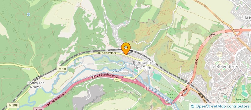 localisation de l'entreprise AVO DU GRAND EST  PLOMBIERES-LES-DIJON