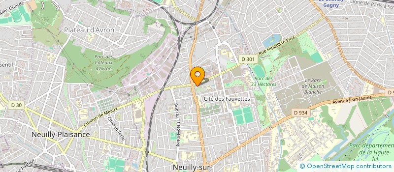 localisation de l'entreprise AVO PNEU à NEUILLY-SUR-MARNE