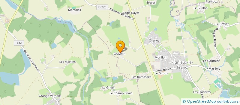 localisation de l'entreprise AVO'TRANSPORTS à RIGNIEUX-LE-FRANC