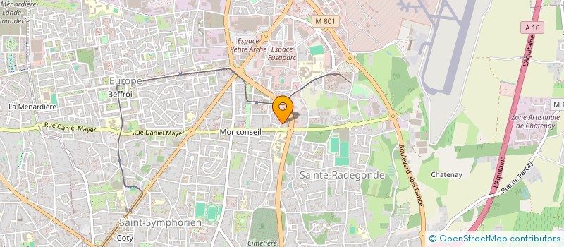 localisation de l'entreprise AVOACT.  TOURS