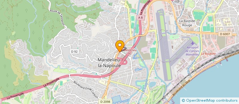 localisation de l'entreprise AVOCALEX  MANDELIEU-LA-NAPOULE