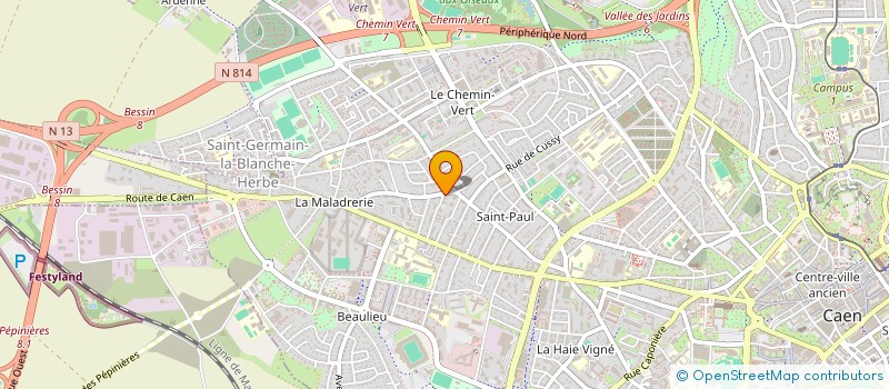 localisation de l'entreprise AVOCATHIM à CAEN